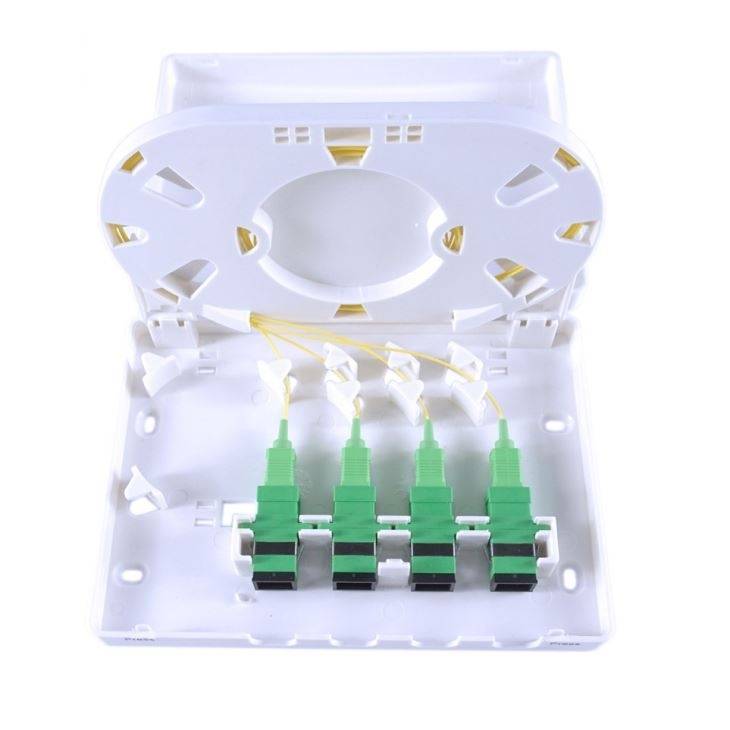 fiber optik sc lc fc 4 port wall mounted