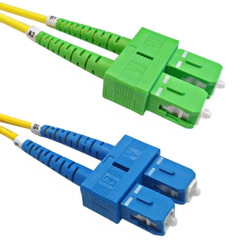 SC APC - SC UPC Fiber Patch Cord Single Mode Duplex